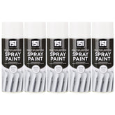 5X 151 White Gloss Spray Paint 400ml Spray Paint